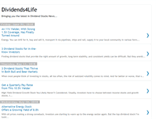 Tablet Screenshot of dividends4life.com